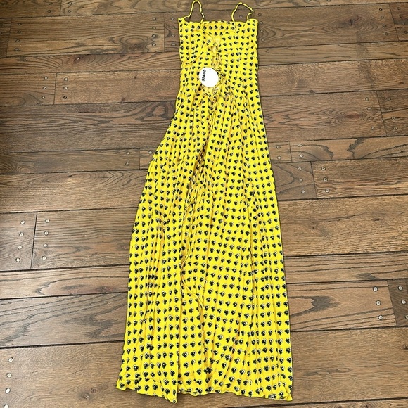 NWT Staud Bellamy Lace Up Back Floral Dress Soleil Calico - Picture 7 of 8